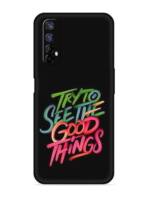 Try To See The Good Things Embossed Soft Silicone Case for Realme 7 Zapvi