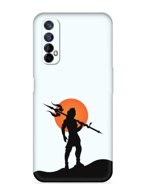 Lord Mahadev Trendy Embossed Soft Silicone Case for Realme 7 Zapvi