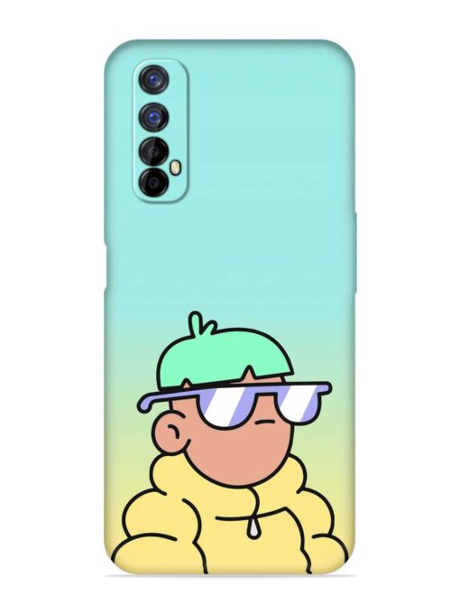 Doodles Cool Character Embossed Soft Silicone Case for Realme 7