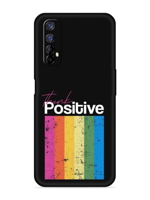 Think Positive Typography Embossed Soft Silicone Case for Realme 7