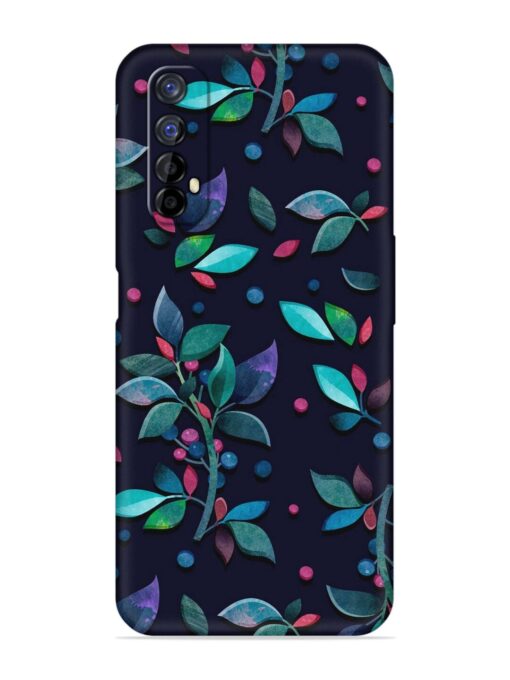 Decorative Watercolor Flower Embossed Soft Silicone Case for Realme 7 Zapvi