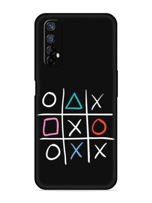 Super Neon Tic-Tac-Toe Embossed Soft Silicone Case for Realme 7 Zapvi