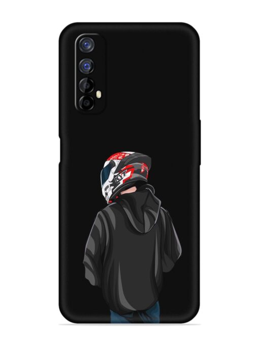 Motorcycle Rider Embossed Soft Silicone Case for Realme 7