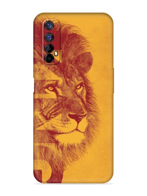 Gold Lion Crown Art Embossed Soft Silicone Case for Realme 7 Zapvi