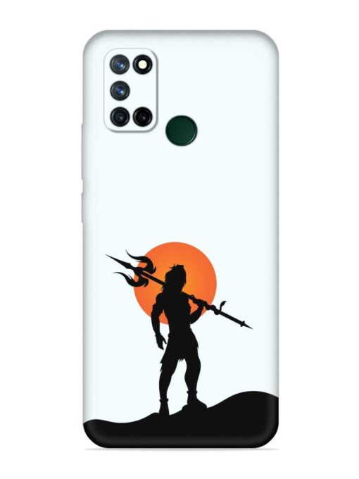 Lord Mahadev Trendy Embossed Soft Silicone Case for Realme 7I Zapvi