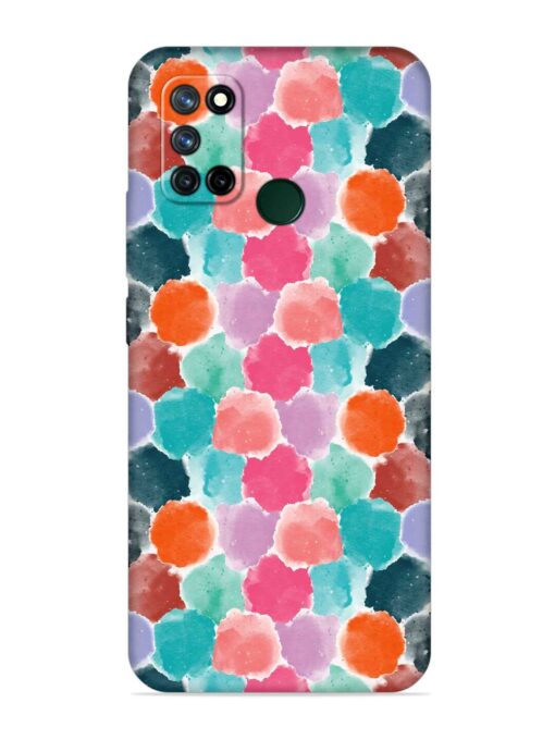 Colorful Seamless Pattern Embossed Soft Silicone Case for Realme 7I Zapvi