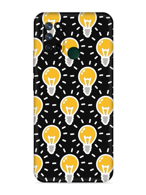 Light Bulb Seamless Embossed Soft Silicone Case for Realme 7I Zapvi