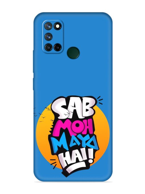 Sab Moh Moya Embossed Soft Silicone Case for Realme 7I Zapvi