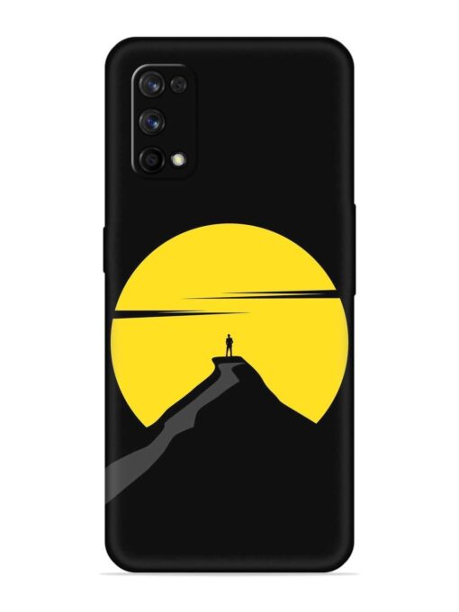 Black Ultra Vector Embossed Soft Silicone Case for Realme 7 Pro