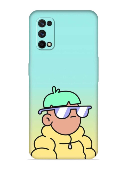 Doodles Cool Character Embossed Soft Silicone Case for Realme 7 Pro Zapvi