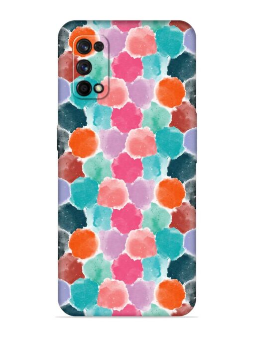 Colorful Seamless Pattern Embossed Soft Silicone Case for Realme 7 Pro