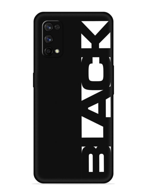 Black Typo Embossed Soft Silicone Case for Realme 7 Pro