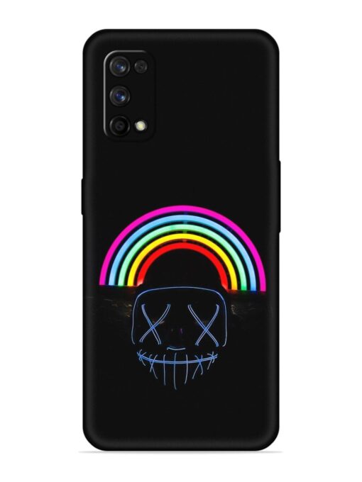 Mask Rainbow Embossed Soft Silicone Case for Realme 7 Pro