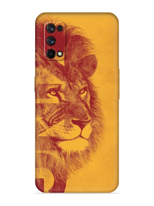 Gold Lion Crown Art Embossed Soft Silicone Case for Realme 7 Pro