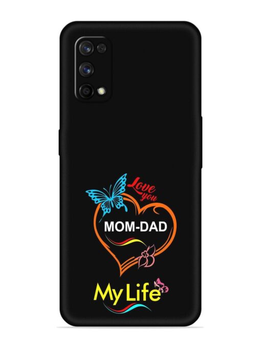 Love You Mom Dad Embossed Soft Silicone Case for Realme 7 Pro Zapvi