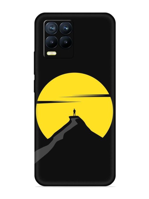 Black Ultra Vector Embossed Soft Silicone Case for Realme 8 (4G)