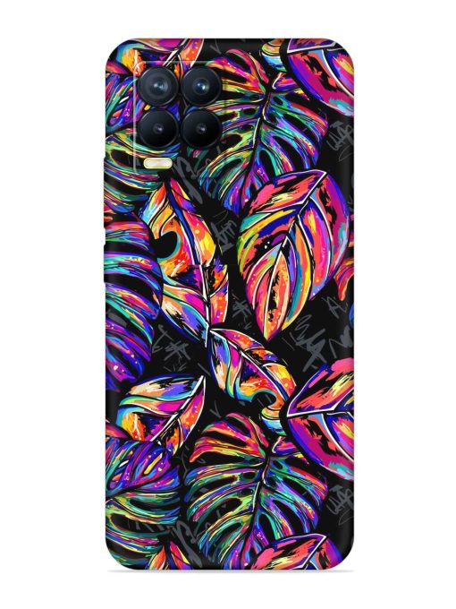 Tropical Seamless Vector Embossed Soft Silicone Case for Realme 8 (4G) Zapvi