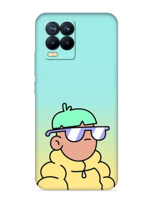 Doodles Cool Character Embossed Soft Silicone Case for Realme 8 (4G) Zapvi