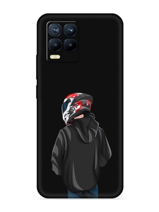 Motorcycle Rider Embossed Soft Silicone Case for Realme 8 (4G) Zapvi