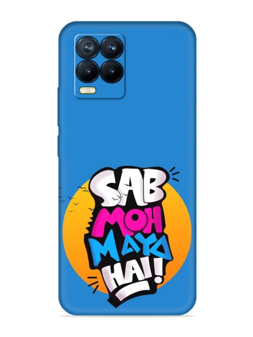 Sab Moh Moya Embossed Soft Silicone Case for Realme 8 (4G)