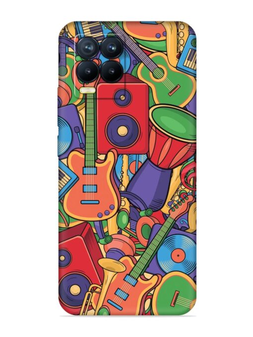 Colorful Music Art Embossed Soft Silicone Case for Realme 8 (4G) Zapvi