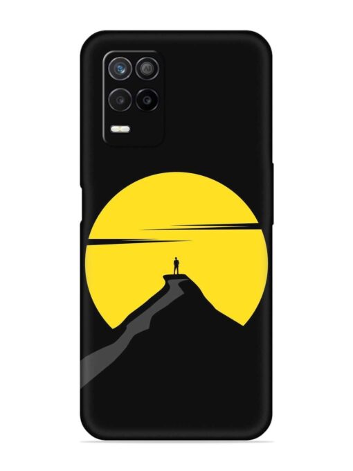 Black Ultra Vector Embossed Soft Silicone Case for Realme 8 (5G)