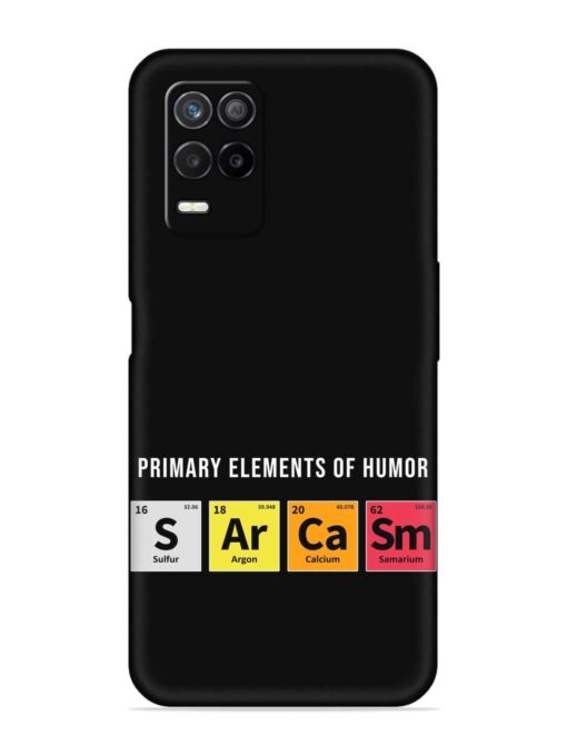 Primary Elements Humor Embossed Soft Silicone Case for Realme 8 (5G)