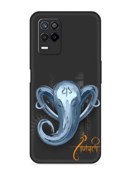 Illustration Lord Ganpati Embossed Soft Silicone Case for Realme 8 (5G) Zapvi