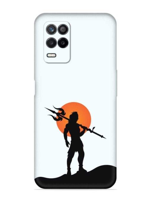 Lord Mahadev Trendy Embossed Soft Silicone Case for Realme 8 (5G)