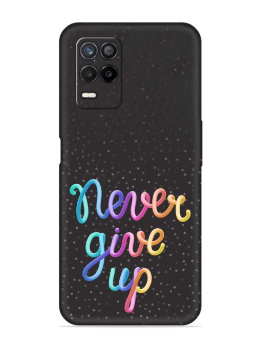 Colorful Stylized Rainbow Embossed Soft Silicone Case for Realme 8 (5G) Zapvi