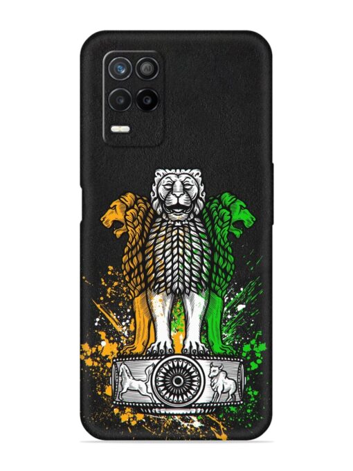 Pillars Of Ashoka Embossed Soft Silicone Case for Realme 8 (5G) Zapvi