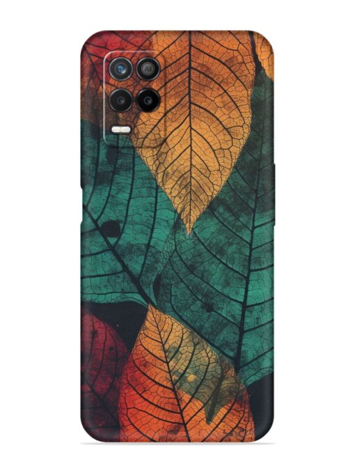 Leaves Artwork Embossed Soft Silicone Case for Realme 8 (5G)