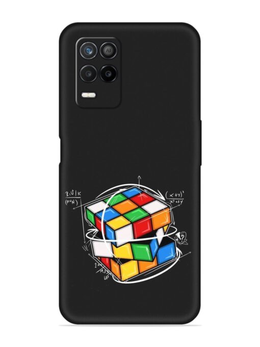 Cubik Vector Embossed Soft Silicone Case for Realme 8 (5G) Zapvi