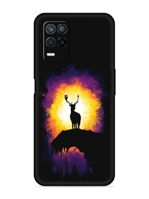 Elk Animal Art Embossed Soft Silicone Case for Realme 8 (5G) Zapvi