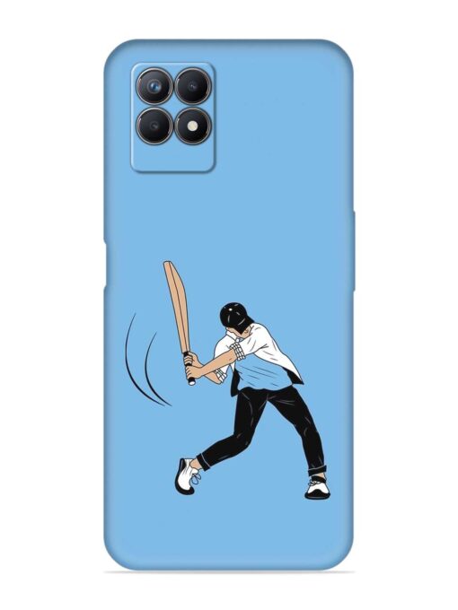 Cricket Gully Boy Embossed Soft Silicone Case for Realme 8I Zapvi