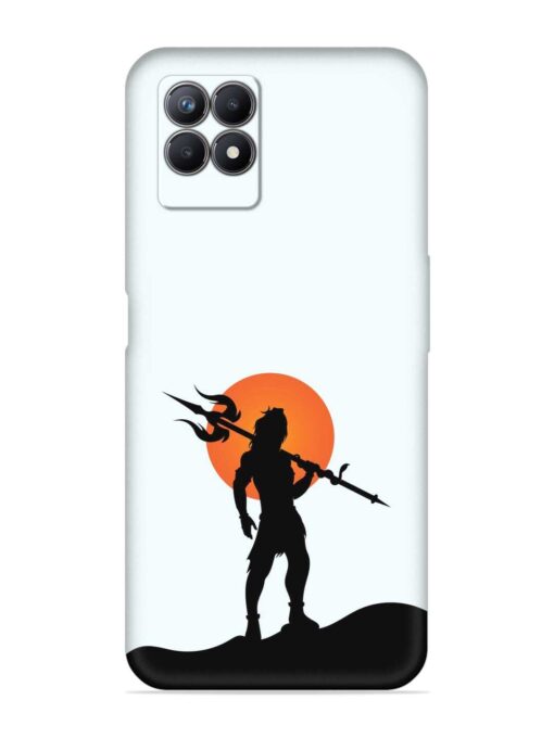 Lord Mahadev Trendy Embossed Soft Silicone Case for Realme 8I Zapvi