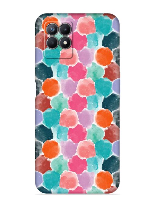 Colorful Seamless Pattern Embossed Soft Silicone Case for Realme 8I Zapvi