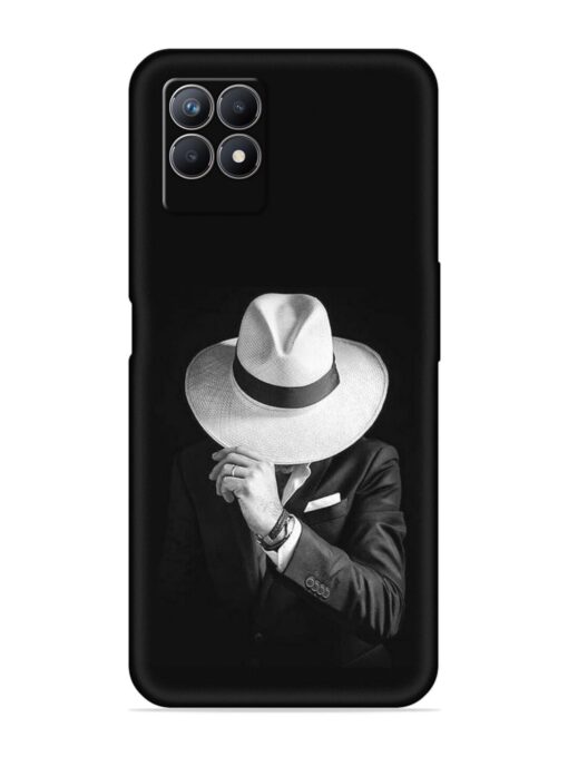 Men Under Hat Embossed Soft Silicone Case for Realme 8I Zapvi