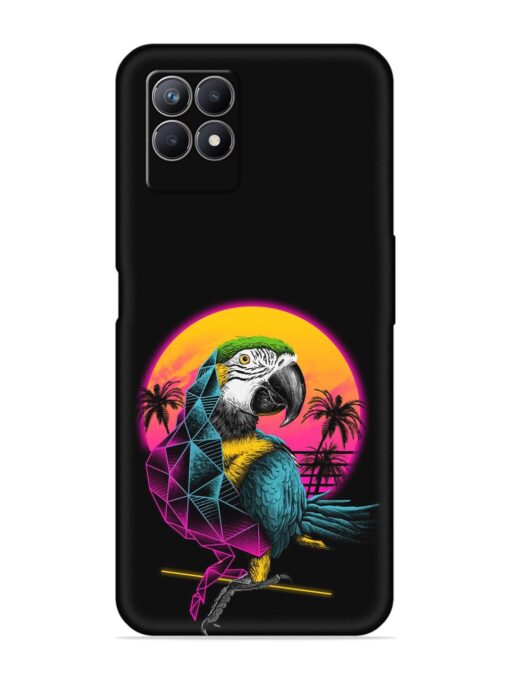 Rad Parrot Embossed Soft Silicone Case for Realme 8I Zapvi