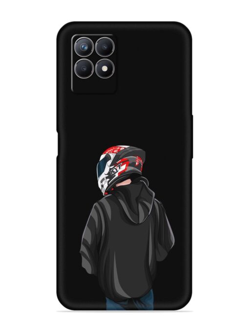 Motorcycle Rider Embossed Soft Silicone Case for Realme 8I Zapvi