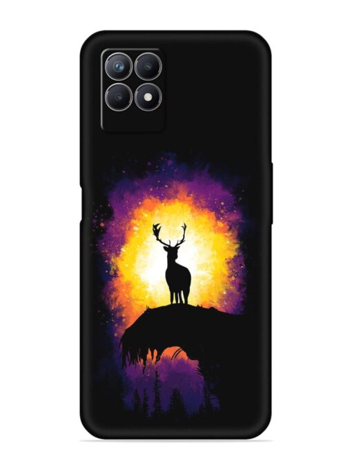 Elk Animal Art Embossed Soft Silicone Case for Realme 8I Zapvi