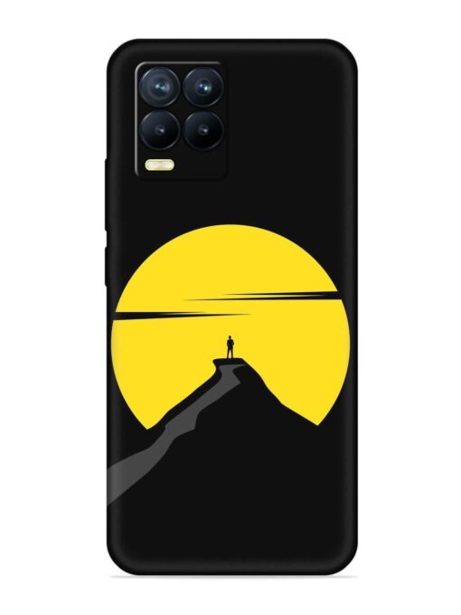 Black Ultra Vector Embossed Soft Silicone Case for Realme 8 Pro