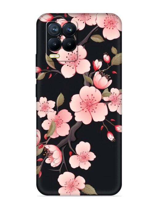 Cherry Blossom Embossed Soft Silicone Case for Realme 8 Pro