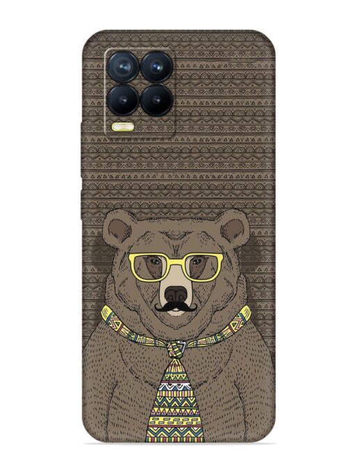 Grizzly Bear Embossed Soft Silicone Case for Realme 8 Pro