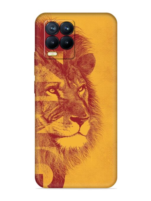 Gold Lion Crown Art Embossed Soft Silicone Case for Realme 8 Pro