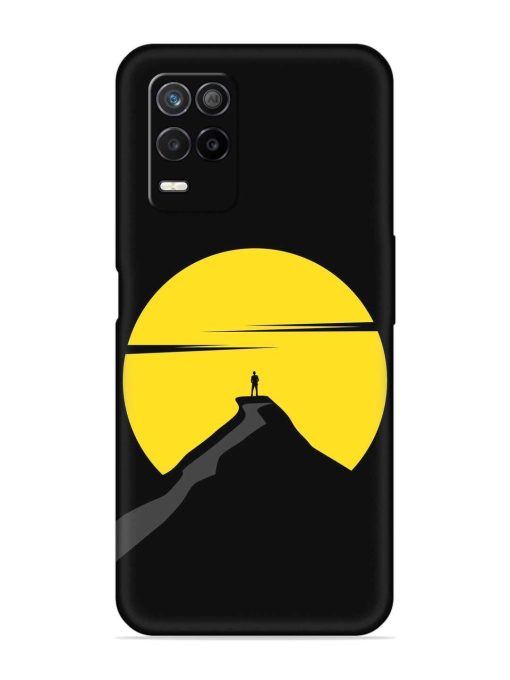 Black Ultra Vector Embossed Soft Silicone Case for Realme 8S (5G) Zapvi