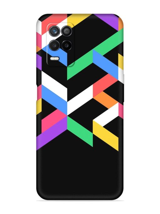 Colorshape Abstarct Embossed Soft Silicone Case for Realme 8S (5G)