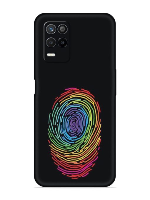 Fingerprint Of Thumb Art Embossed Soft Silicone Case for Realme 8S (5G) Zapvi