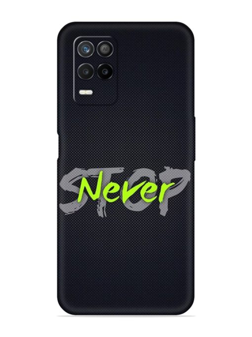 Never Stop Embossed Soft Silicone Case for Realme 8S (5G)