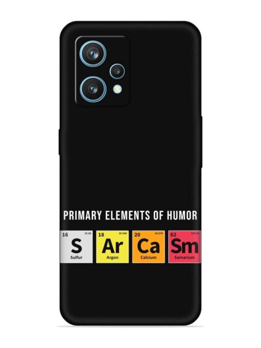 Primary Elements Humor Embossed Soft Silicone Case for Realme 9 (4G)